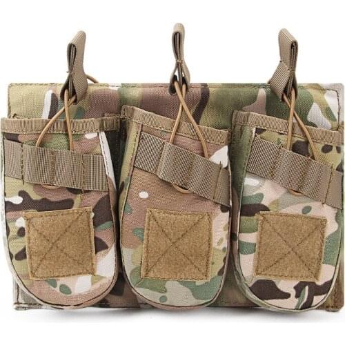 1000D triple AK storage bag Mollo accessory bag Outdoor military fans Camouflage Tactical Vest Accessory pack