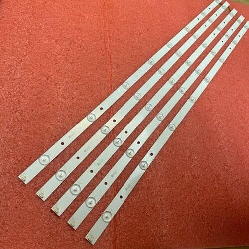 5pcs LED Backlight Strip For Panasonic TC-43SV700B TC-43DS630C TX-43ESW504 TH-43C410K TC-43ES630B TC-43FS630B IC-A-HWCC42D486