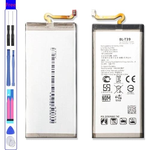BL-T39 Battery For LG G7 G7+ G7ThinQ LM G710 ThinQ G710 Q7+ LMQ610 BL T39 Mobile Phone Bateria + Free tool