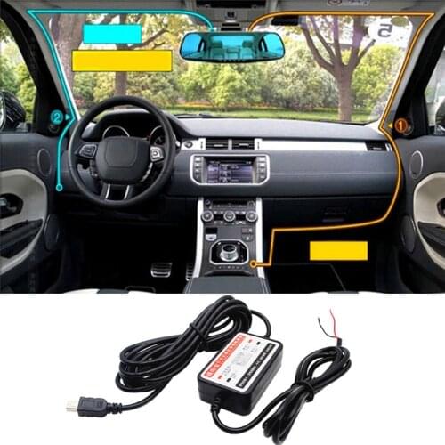 DC 12V-24V To 5V Mini USB Car Charger Hard Wire Kit For In Car Dash Cam Camcorder DVR