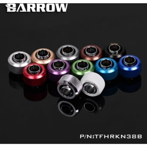 Barrow TFHRKN38B, 3/8 "ID * 1/2" OD 10x13mm Hard Pipe Fittings, G1 / 4 "Fittings For Soft Pipes