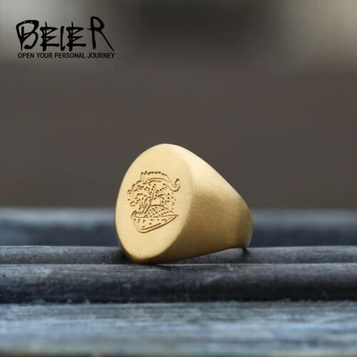Beier 316L stainless steel fashion Monster men and women rings Punk high quality jewelry LLBR8-743R