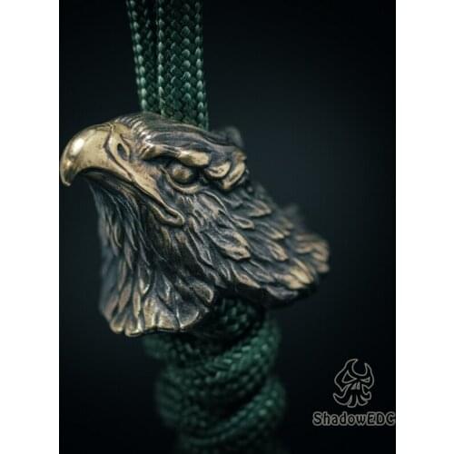 EDC Tibetan Silver Brass Knife Beads A Pendant Paracord Outdoor DIY Decorations Tibetan Silver Brass Camping Gear EDC Tools