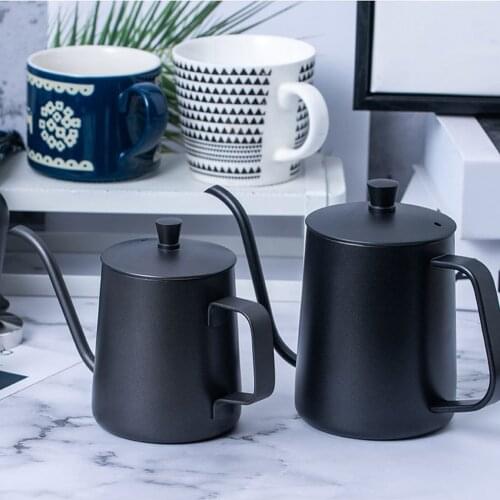 350ml Stainless Steel Coffee Pot Teapot Drip Long Gooseneck Spout Kettle Cup Coffee Drip Kettle Storage Bottle Kitchen Tools