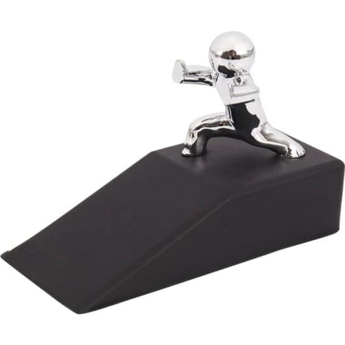 Zinc Alloy Little and Man with Non-slip Rubber Bases Door Stop Safe Anti-collision Door Stopper Noveltydesign Decorative