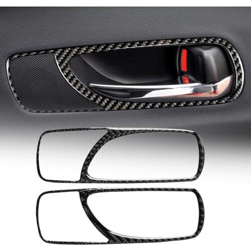 Set Rear Door Handle Stickers Luxury Anti-scratch Carbon Fiber Waterproof Door Handle Trim for Lexus IS250 Interior Stickers