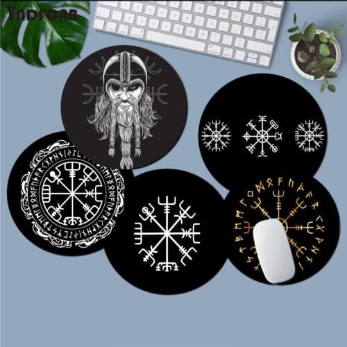 New Printed Viking Vegvisir Odin Rubber Mouse Durable Desktop Mousepad Anti-Slip Laptop PC Mice Pad Mat gaming Mousepad