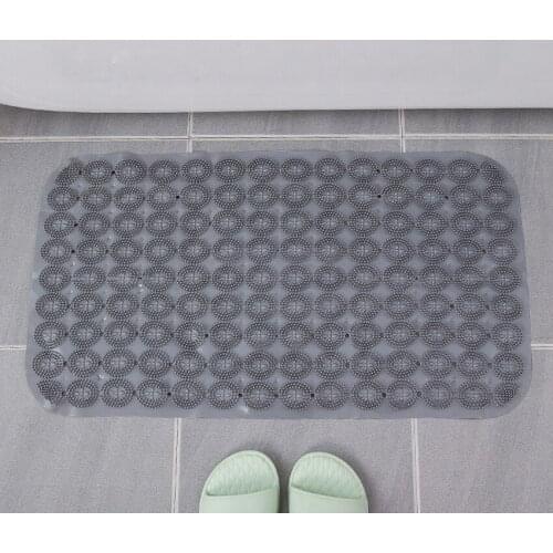 PVC Bathroom Non-slip Mat Shower Bathing Solid Color Mats Waterproof Household Bathtub Anti-fall Floor Cover Home Decor Aliments