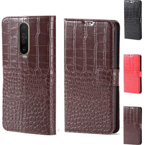 Luxury Crocodile design Flip Leather Wallet Phone Case For Xiaomi PocoPhone Poco X2 Stand Function Phone cover card slot