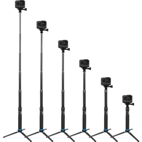 Handheld Aluminum Alloy Selfie Stick Phone Holder+Tripod Mount for Insta360 One X Gopro Hero 8 7 6 5 4 Session 3+Max Accessories