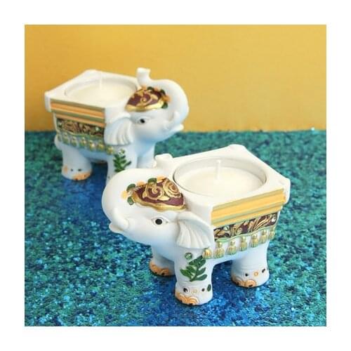 Silicone Mold Small Candlestick Tea Candle Holder Molds Animal Cute Thai Elephant Handmade for Cake Decorations Moulds PRZY 001