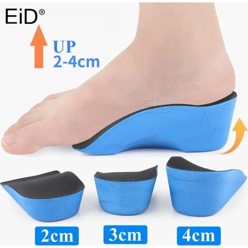 EiD EVA 2-4cm Height Increase Elevator Shoes Insole Taller Insert Pad Insoles Breathable Heel Insole High Lift For Men Women
