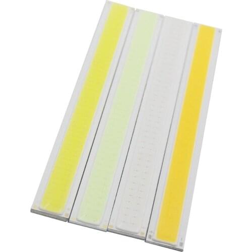 10pcs length 170mm width 15mm daytime 12V light LED COB Strip lamp 12V DC 6W Warm White Cool Blue LED FLIP LED lights source