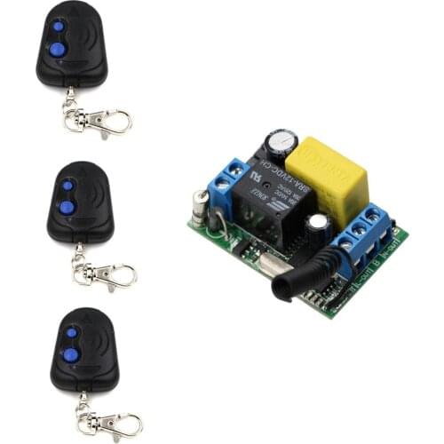 Smart Home Mini Size AC 220V 1CH 1CH 10A Wireless Remote Control Switch Relay Receiver Remote Transmitter ,315/433.92 MHZ