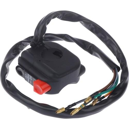 Universal Motorcycle ATV 7/8" Handlebar Mount Start Stop Kill On Off Button Right Switch ES Side