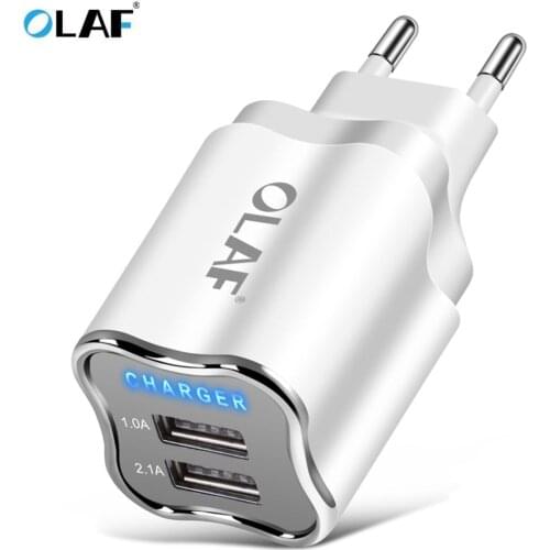 Olaf EU/US Plug USB Charger For iphone xs max Wall USB charger Portable Power Adapter Charging for Samsung S8 S9 Huawei xiaomi