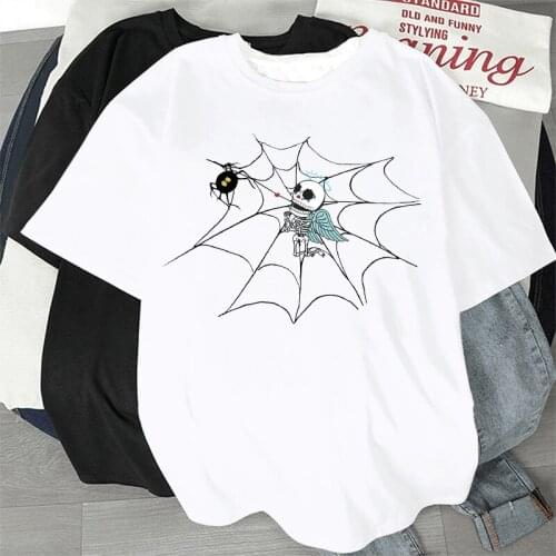 Women Cartoons Printied Casual Round Neck Basic Short Sleeves Summer Tops White Tee Ladies Fashion Cloth Tshirts T-Shirts