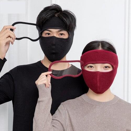Winter Unisex Fleece Masked cover with Face Masked Warm Eye protection Warm Outside Riding Headgear Sport Ski Cycling Mask