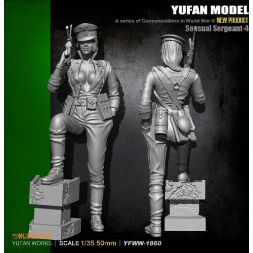 1/35 German Female Soldier Resin Soldier YFWW35-1860