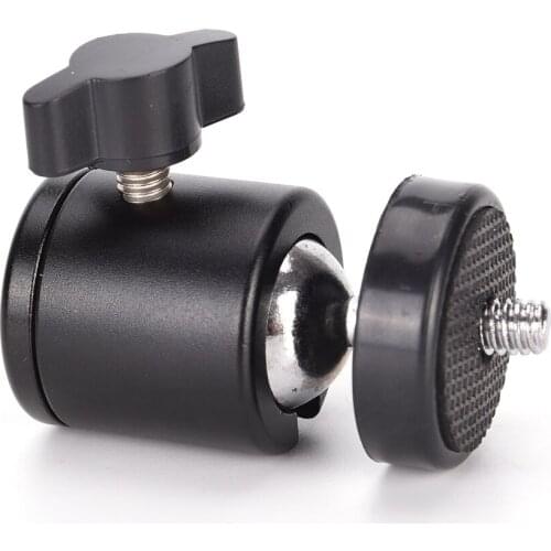 1/4" Mini Smart Ball Head Bracket/Holder/Mount Cradle Ball Head With Lock For Camera Tripod