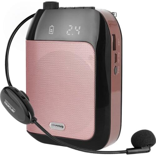 2.4G Wireless Megaphone 10W Voice Amplifier Portable Headset Microphone 2400 mAh Wearable Mic for Teacher Promotion Class