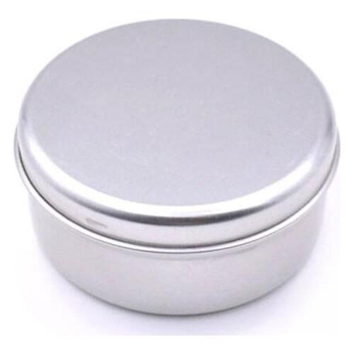 80ml Cream Jar Lip Balm Containers Metal Empty Cosmetic Metal Tin Containers Aluminum Round Tin Cans Box Buckle Lid 50pcs/lot