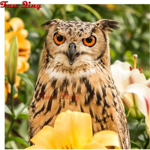 Diamond Embroidery Full Set Animal Owl 5d Diamond Painting Rhinestone Picture Animal Diamond Mosaic Home Decorations