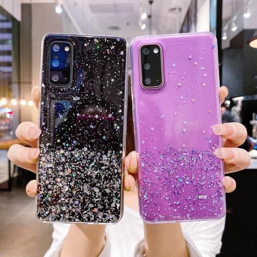 Glitter Soft Case For Samsung Galaxy M30S M21 A21S A31 M31 A51 A71 S8 S9 S10 Lite S20 Plus Ultra S10e A50 A70 A10 A20 A30 A20E