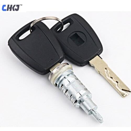 CHKJ Car Door Lock Barrel Cylinder With 2 Key for Fiat High Quality Auto Ignition Lock Set Uncut Blade
