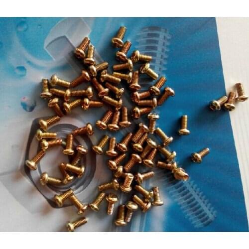 For Carbon Cross Round Head / pan head machine screws color zinc plated M3 * 6 / 2.5 * 6 GB818-76