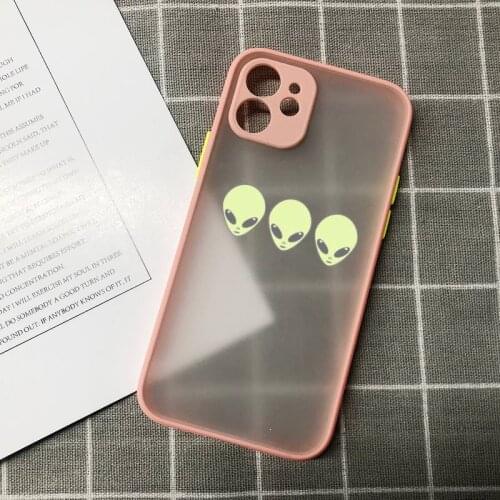 Aesthetics Cartoon alien space Phone Case for iPhone 12 mini 11 pro XS Max X XR 7 8 plus SE20 High quality TPU silicon cover