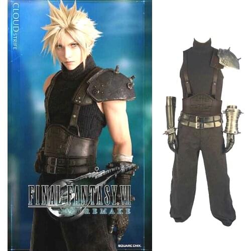 Anime Final Fantasy VII Advent Children Remake Cloud Strife Cosplay Costume Halloween Carnival Costumes Adults Men Customized