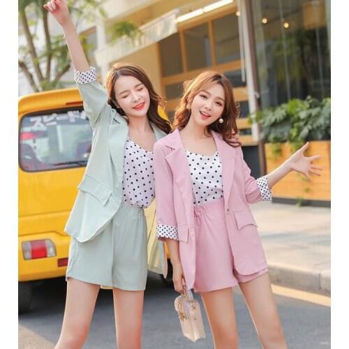 Suit shorts Office suit Shorts jacket Summer Women working cloth