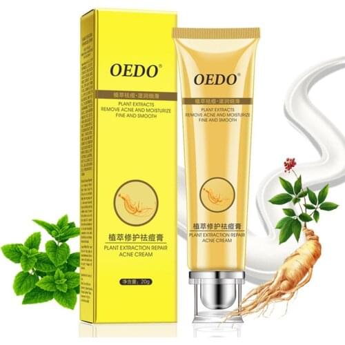 Plant Extraction Repair Acne Cream Ginseng Scutellariae Extract Face Care Ance Treatment Skin Care Facial Cream Whitening 20g 20