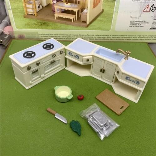 Geniune Sylvanian Doll Families Dollhouse Animal Figures furniture set clothes house food without package