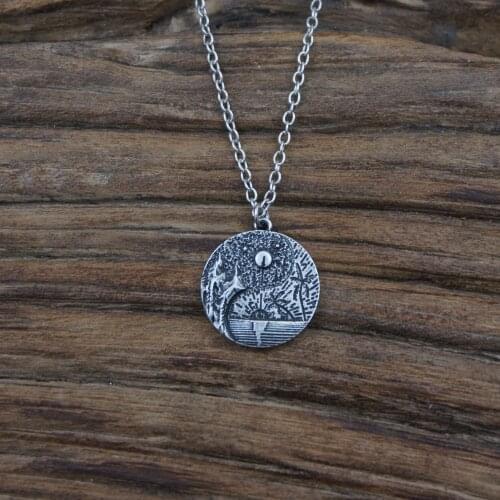 Fashion Necklaces Natural Black And White Yin Yang Pendant For Couples Lover Best Friendship Women Unisex