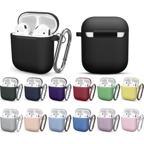 Mini Soft Silicone Case For Apple Airpods 2th Shockproof Cover For Apple AirPods 1 2 Earphone Cases for Air Pods Protector Case