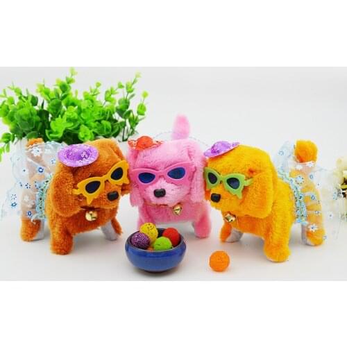 New lovely decoration cool15cm Moving Amusing puppy lifelike pretty doll soft good quality toy birthday gift for kid