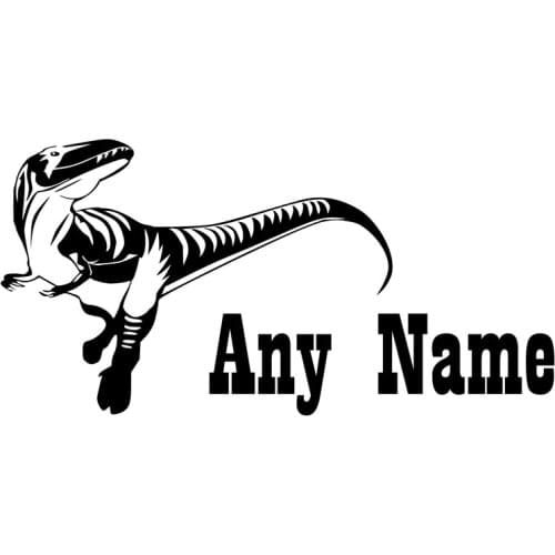 New Wall Decals Vinyl Stickers Home Decor Animal Dinosaur Wall Stickers Adhesive Customized Name Kids Murals