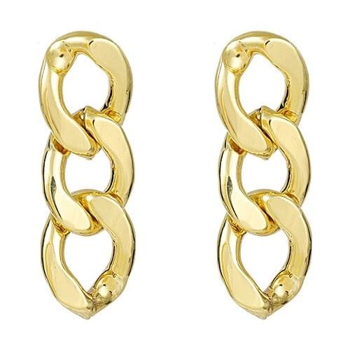 New Style Chain Metal Earrings Statement Fashion Earrings Jewelry Ladies Earrings