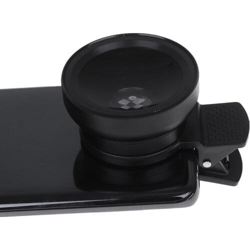 HD Optic Camera Phone Lens Macro Lens Super Wide Angle Clip-on Lenses For All Smartphone iPhone Samsung With Storage Bag