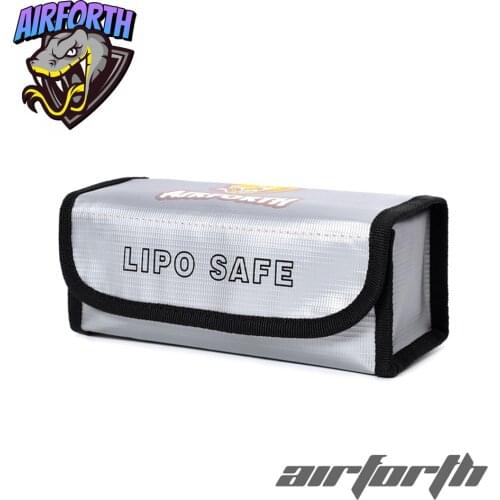 185x75x60mm Mini Fireproof Waterproof Explosion-Proof Portable Lipo Battery Safety Bag for RC Airplane Helicopter FPV Drones