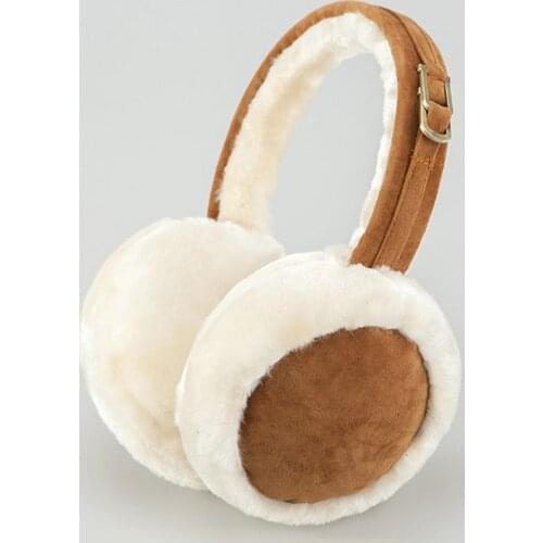 Warm Plush Earmuffs Imitation Fur Unisex Sweet Style Pure Color Fashion Foldable Soft Simple Adjustable Winter Accessories