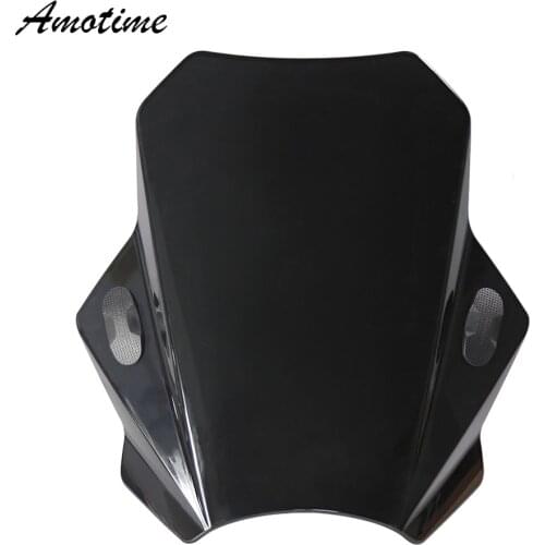 Universal Motorcycle Windscreen Windshield Covers Screen Smoke Lens Motorbikes Deflector For DUCATI YAMAHA BMW SUZUKI Triumph