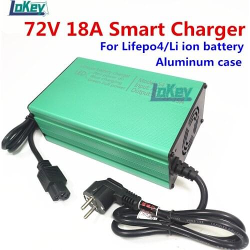 72V 18A fast smart charger 24S 87.6V lifepo4 20S 84V 21S 88.2V li-ion for Lithium Li-ion Lipo Lifepo4 battery charger