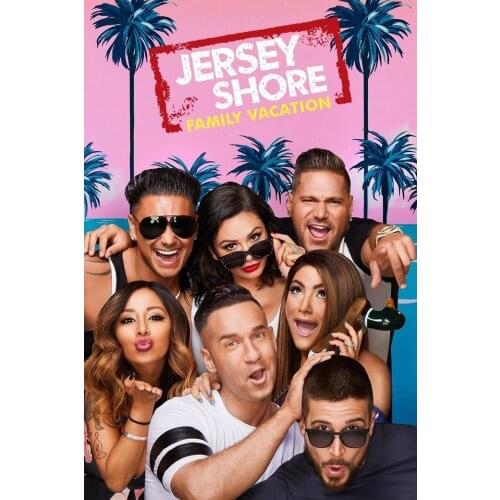 Jersey Shore Reality Show 3 Silk Fabric Wall Poster Art Decor Sticker Bright