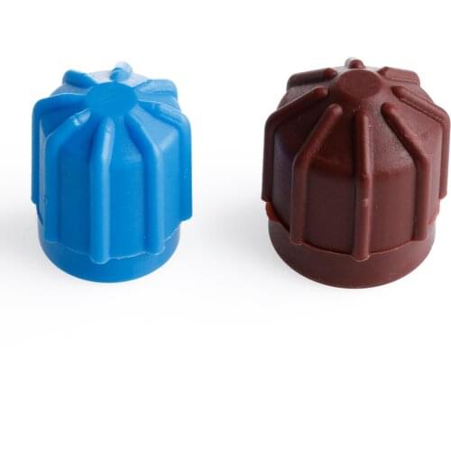 1 Pair R134a Auto AC A/C Valve Cap Refrigerant Valve High/Low Voltage Dust Cover J60F