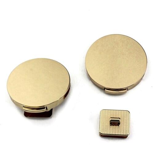 1pcs Metal Bag Built-in Lock Push Lock Clasp Closure Parts for Leather Craft Women Bag Handbag Purse DIY Hardware Accessories