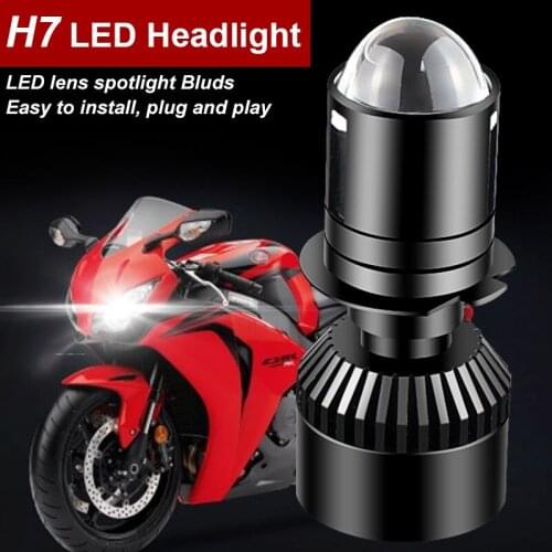 1pcs 6800LM H7 LED Lens Headlight 65W 6000K White Motorcycle Light Bulbs LED H7 Motorbike Lamp For HONDA CBR1000RR SP CBR600RR