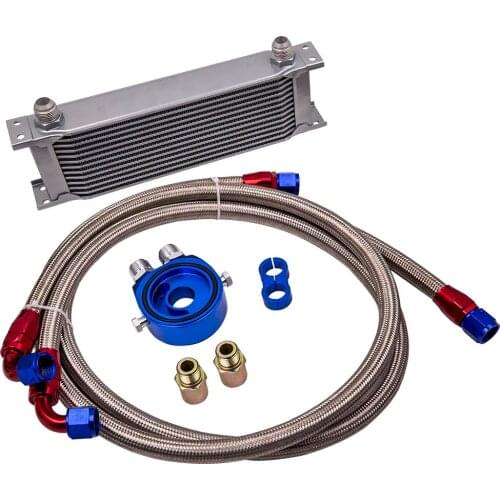 13 row oil cooler With relocation kit M20 x 1.5 & 3/4 x 16 UNF Thread Adapter